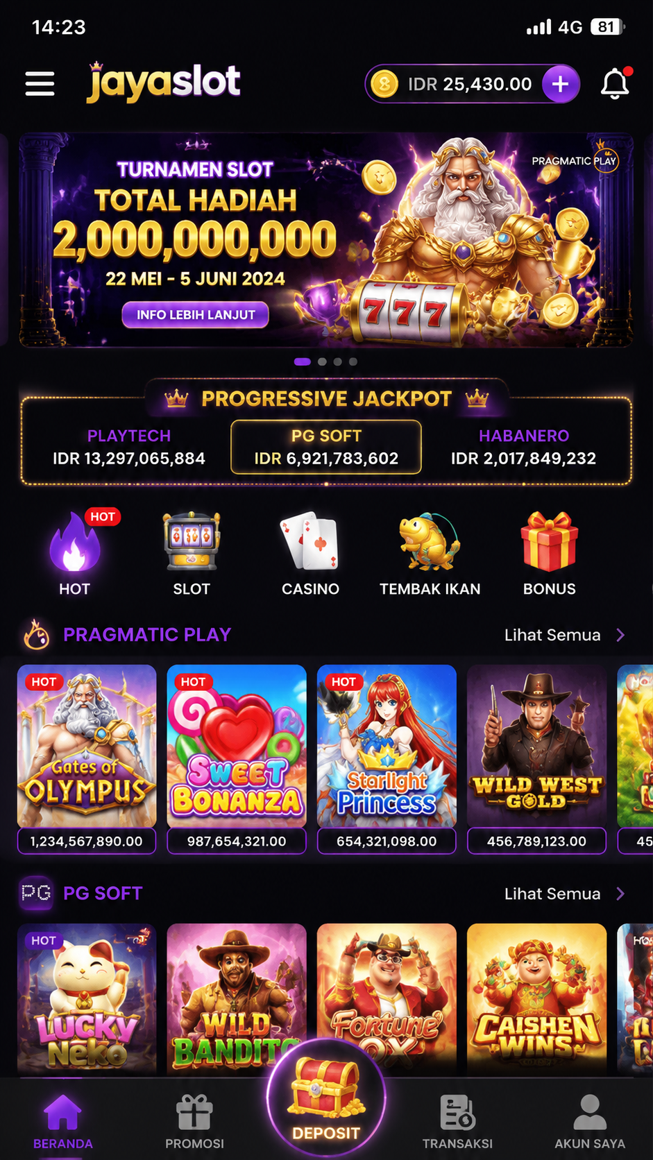 Screenshot 1 jayaslot